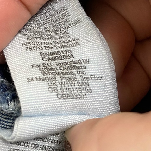 Free People High Waisted Slim Straight Leg Distressed Denim Jeans - Picture 12 of 12